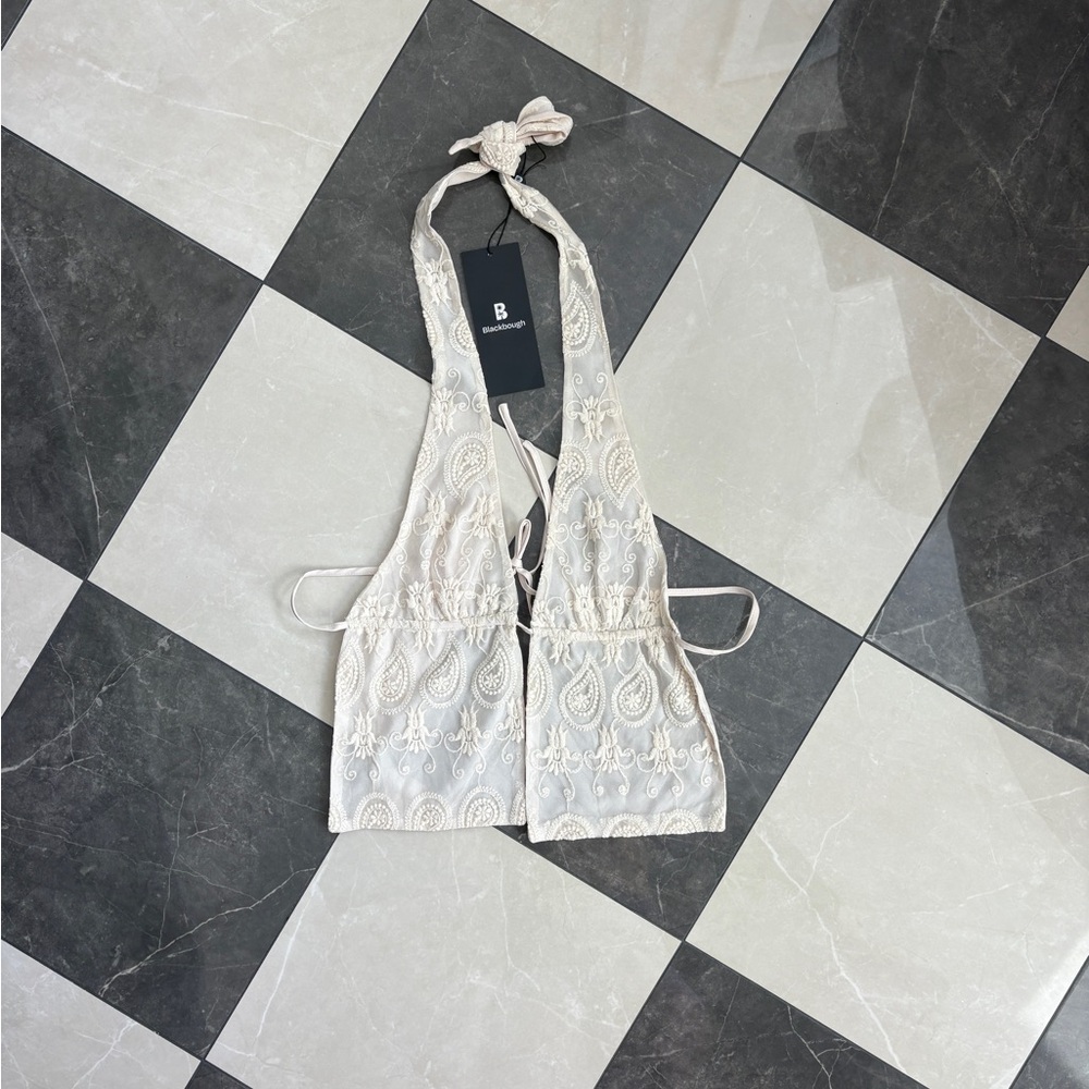 Blackbough Cream Cotton Blend Top